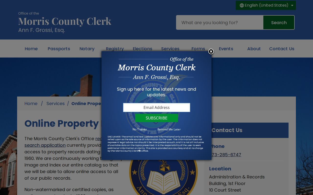 Rockaway Township resident directory online property records access