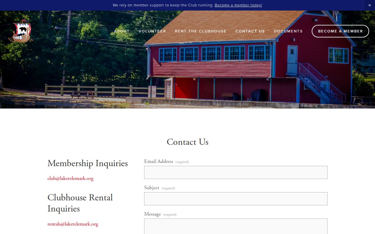 Rockaway Township neighbors Lake Telemark Community Club public contact