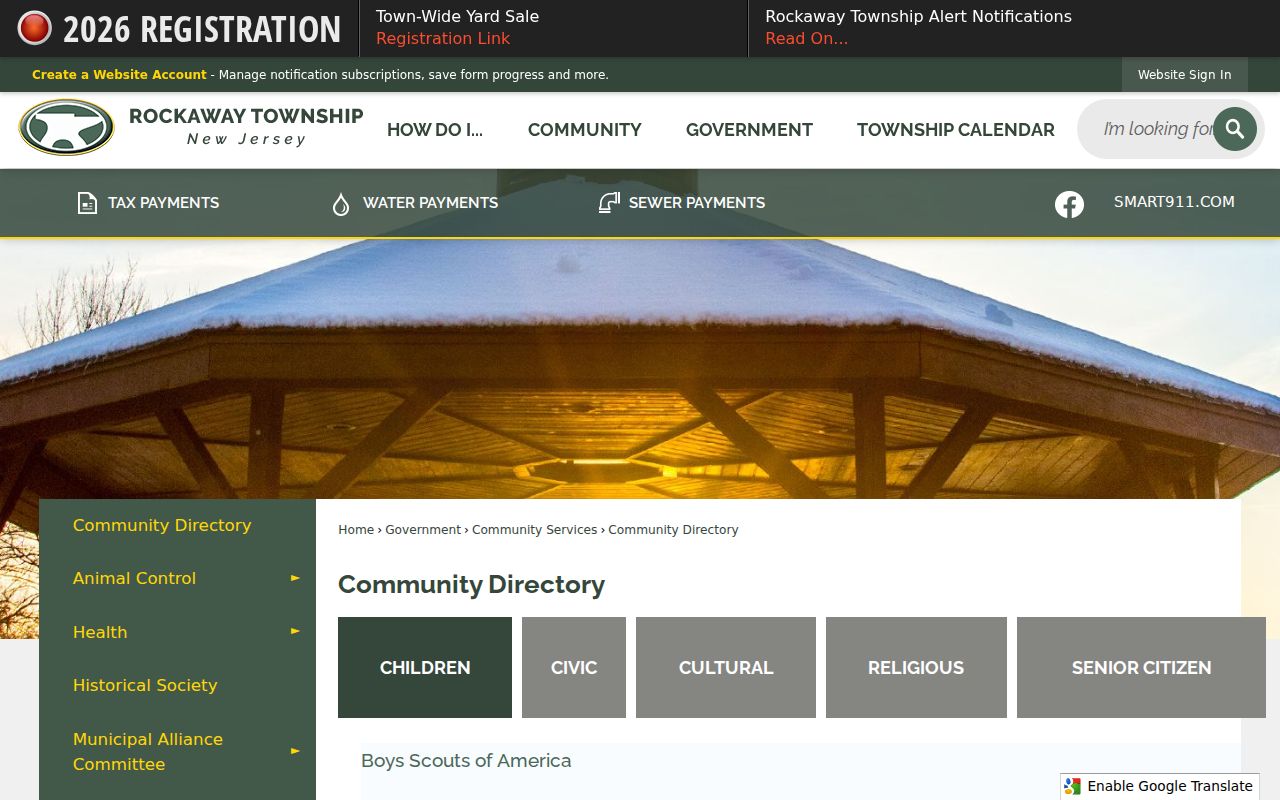 Rockaway Township neighbors community directory civic resources