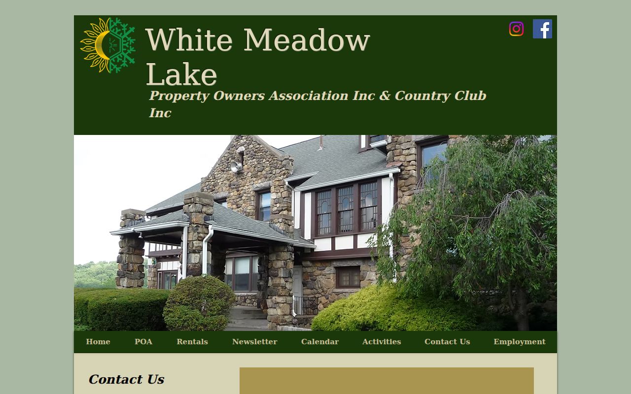 Rockaway Township neighbors White Meadow Lake public contact page