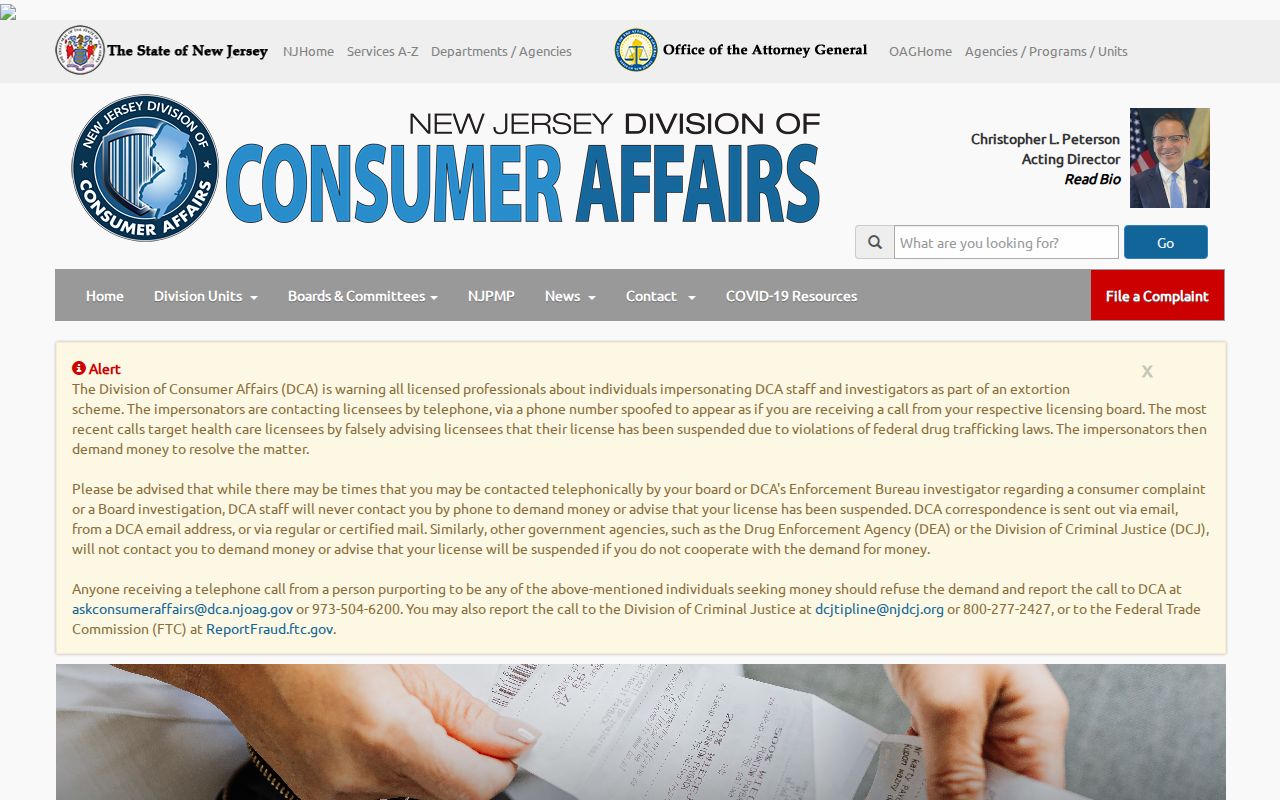 Rockaway Township resident lookup New Jersey professional credential resources